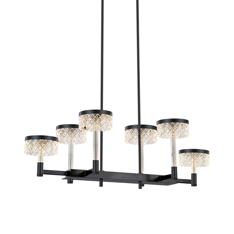 Подвесная люстра Delight Collection MD21020075 MD21020075-6B matt black Подвесная люстра Delight Collection MD21020075 MD21020075-6B matt black