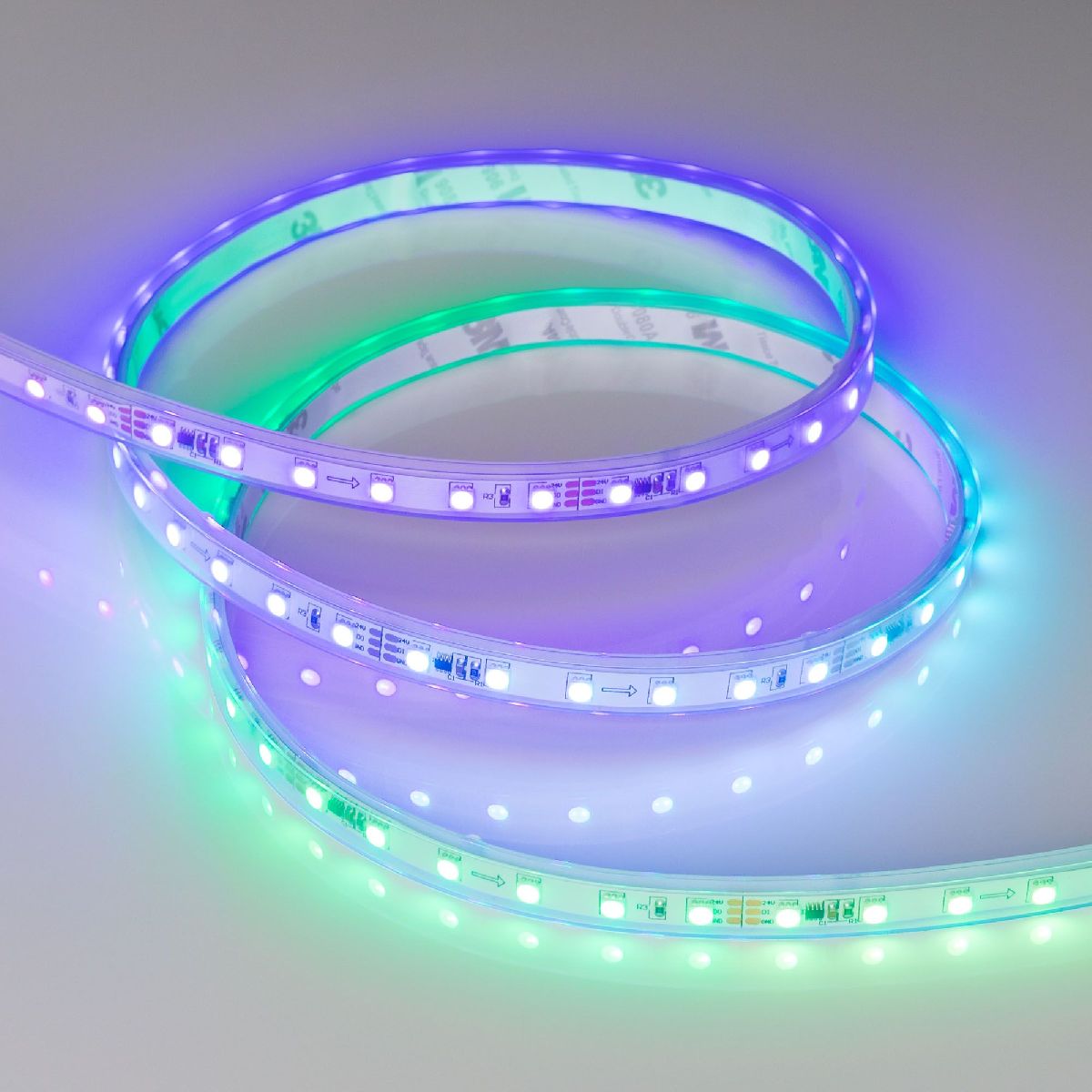 Светодиодная герметичная лента Arlight SPI-PS-A120-12mm 24V RGB-PX6-BPT (23 W/m, IP67, 2835, 5m) 049452 Светодиодная герметичная лента Arlight SPI-PS-A120-12mm 24V RGB-PX6-BPT (23 W/m, IP67, 2835, 5m) 049452