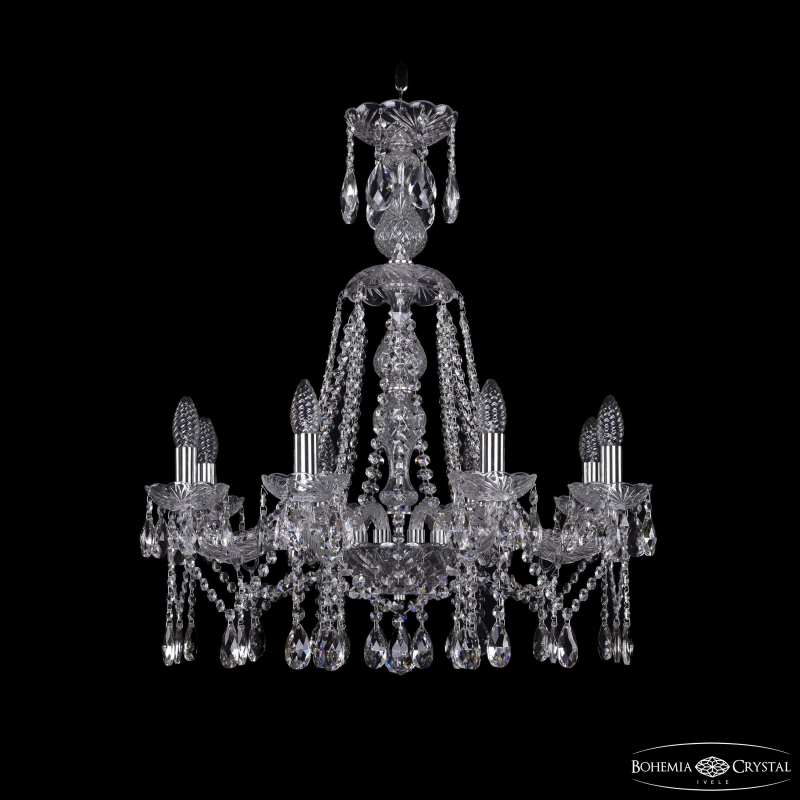 Подвесная люстра Bohemia Ivele Crystal 1413/8/220/XL-73 Ni