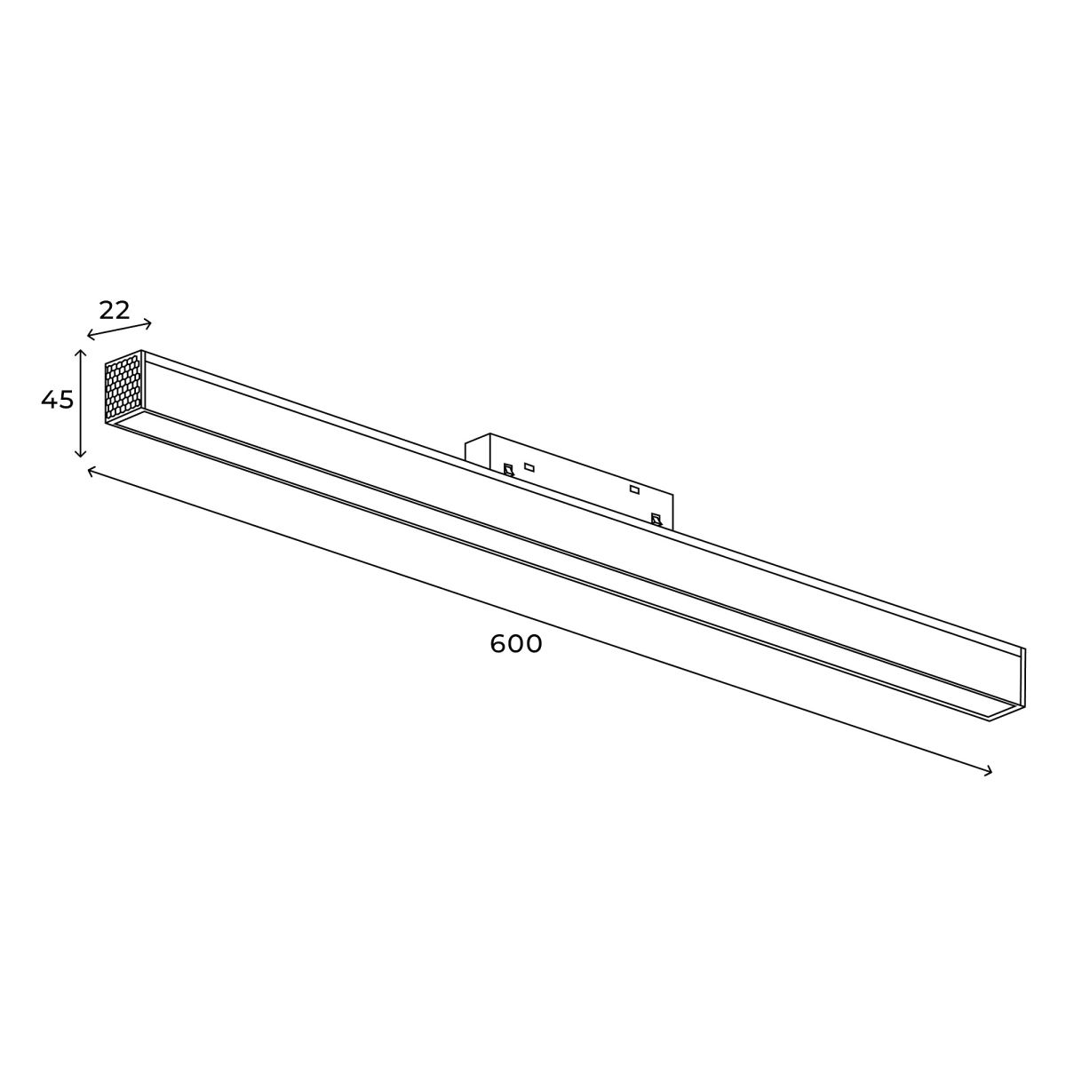 Трековый магнитный светильник Hesby Lighting ElDeko HSBL_0080