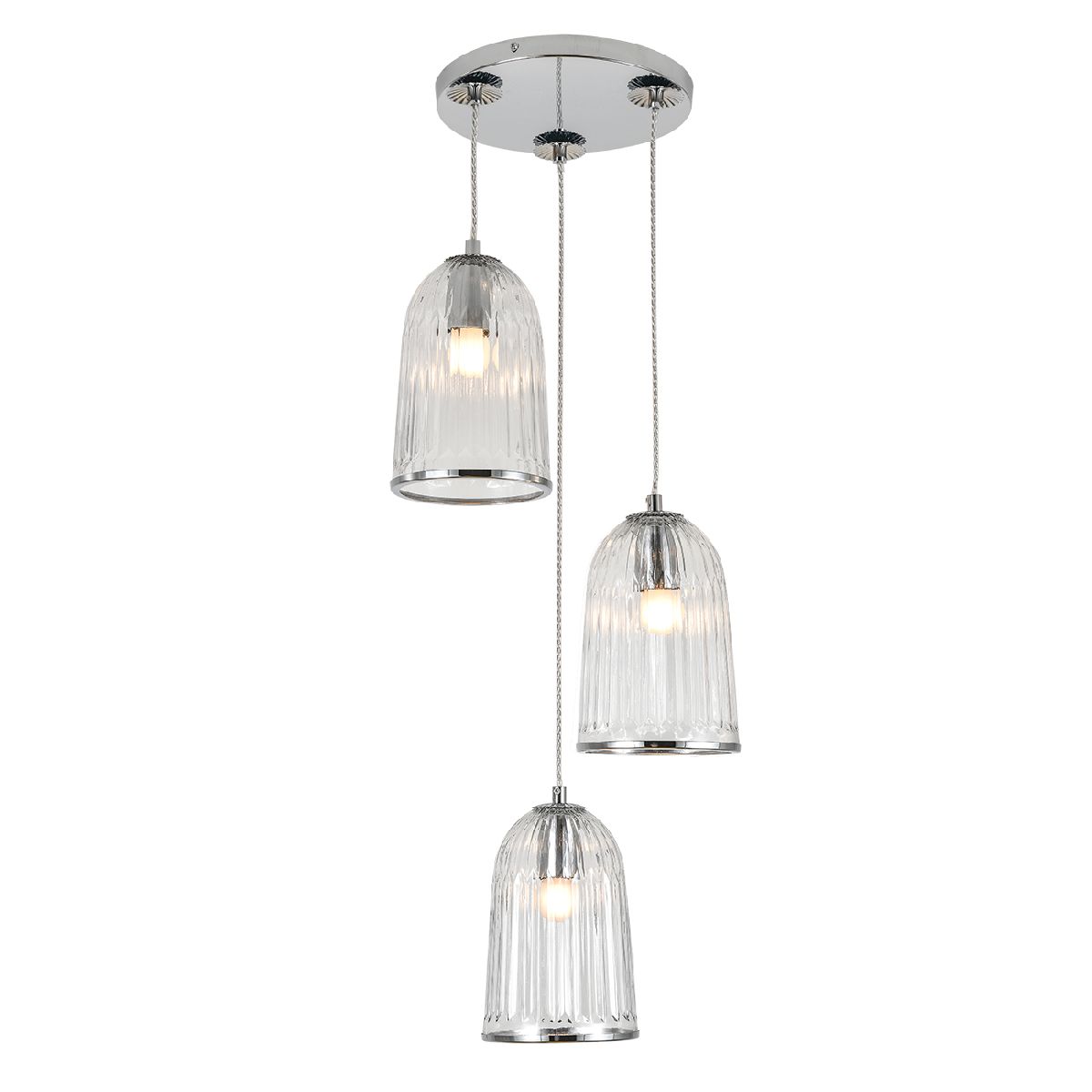 Подвесная люстра Indigo Lucido 11046/3P Chrome V000482 Подвесная люстра Indigo Lucido 11046/3P Chrome V000482