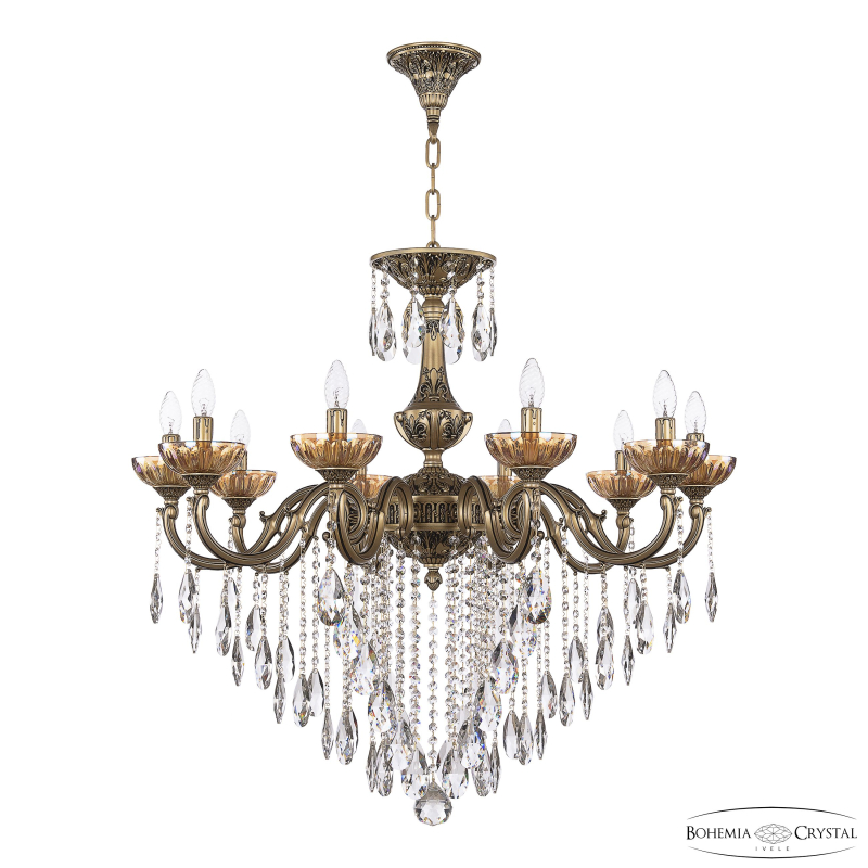 Подвесная люстра Bohemia Ivele Crystal AL78101/10/300 B AGB P Shampan/M-1H