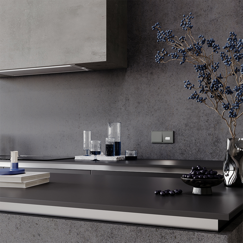 Выключатель одноклавишный Voltum S70 VLS010106 (титан)