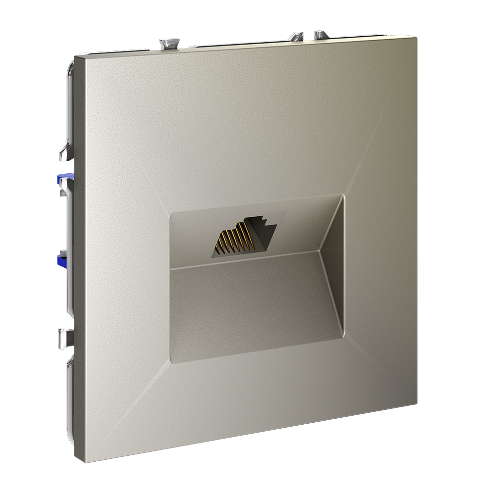 Розетка компьютерная Voltum S70 VLS060104 (шелк)