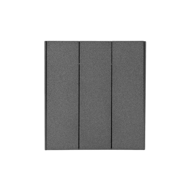 Выключатель STRONG 3 кл 10А с/у графит KRANZ KR-78-0707-6