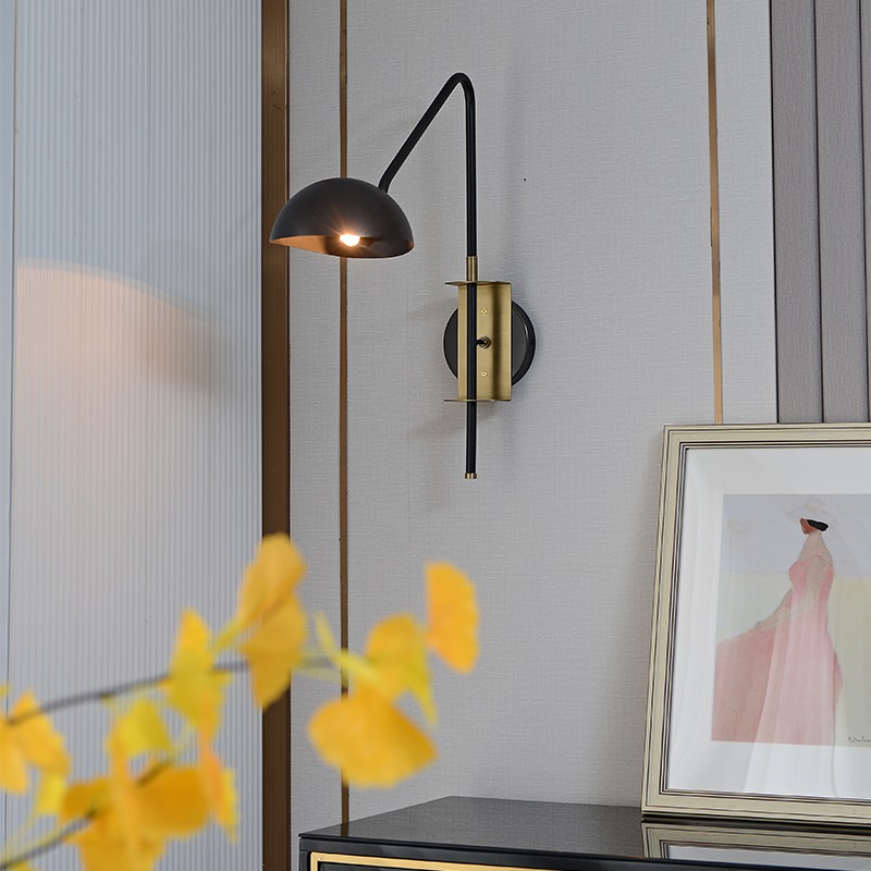 Бра DeLight Collection Wall lamp MT9049-1WB black/bronze