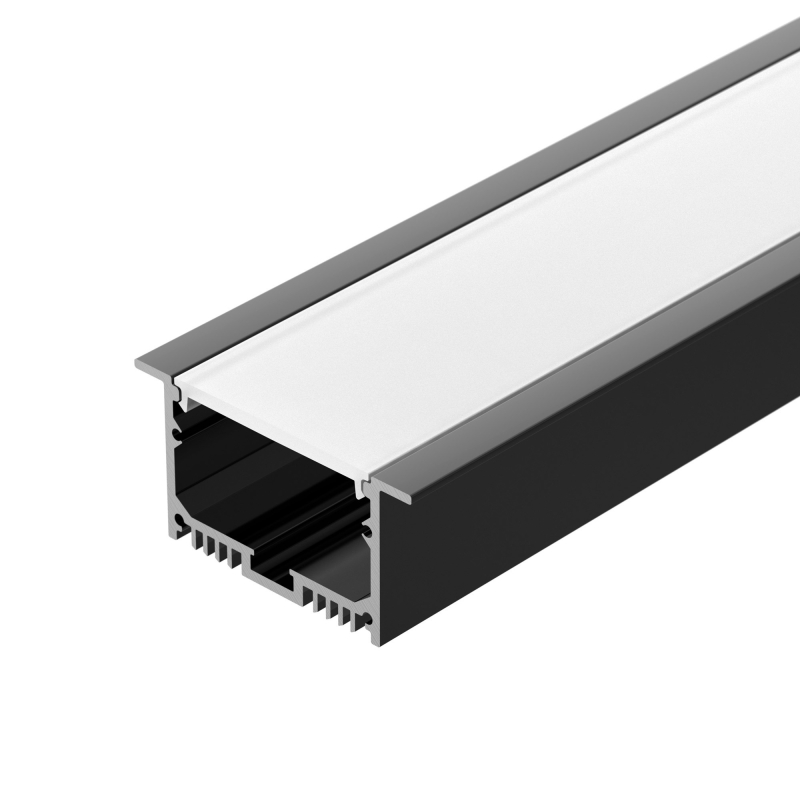 Алюминиевый профиль Arlight с экраном SL-LINIA62-F-2500 BLACK+OPAL 036307 Алюминиевый профиль Arlight с экраном SL-LINIA62-F-2500 BLACK+OPAL 036307