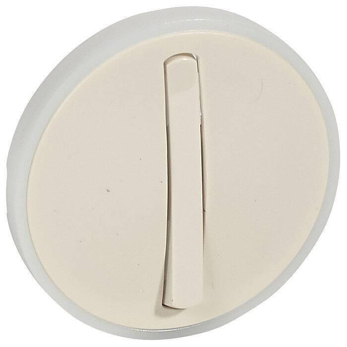 Лицевая панель Legrand Celiane выключателя с контурной подсветкой слоновая кость 066277