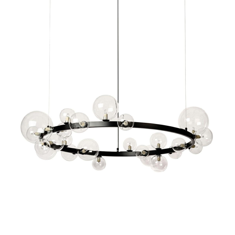 Подвесной светильник Delight Collection Art Deco Bubble 8828P/L black/clear Подвесной светильник Delight Collection Art Deco Bubble 8828P/L black/clear