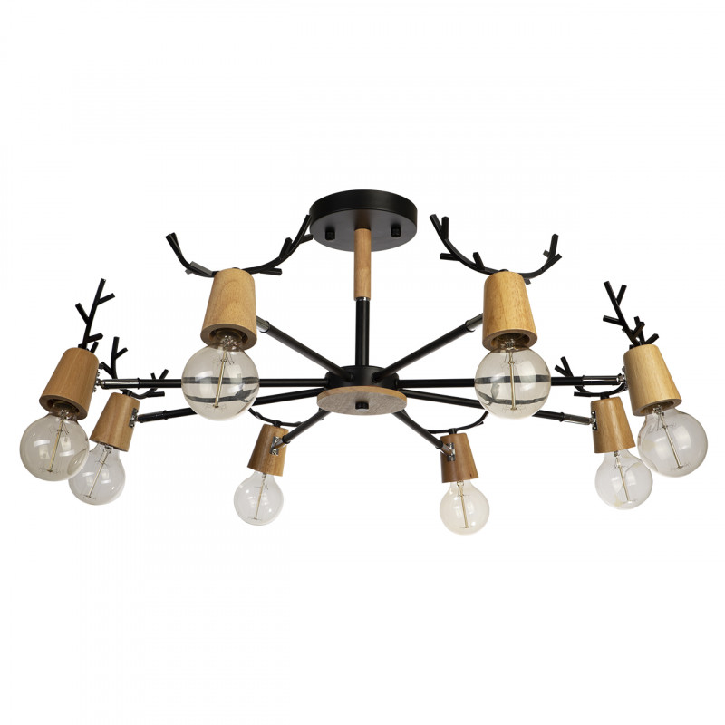 Люстра на штанге Loft IT Sven 10024/8 Black Люстра на штанге Loft IT Sven 10024/8 Black