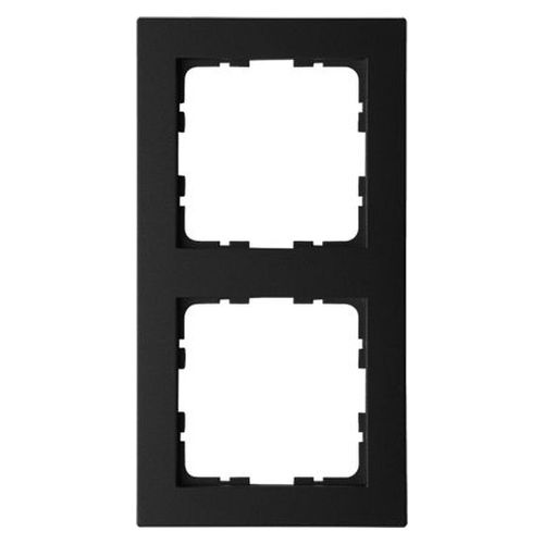 Рамка Jasmart G-Classic 2-постовая черный матовый (soft touch) поликарбонат G1002PB