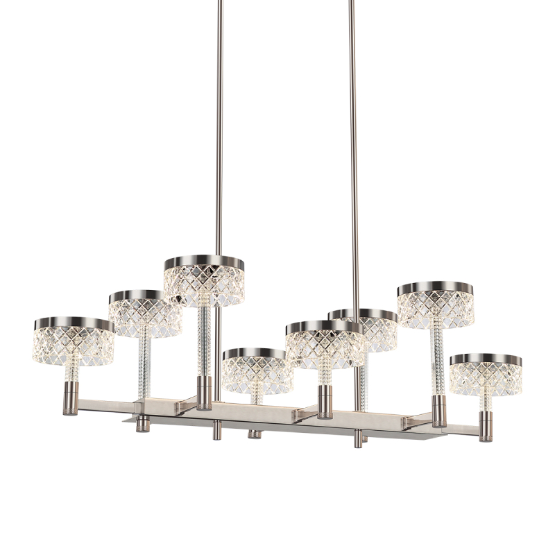 Подвесная люстра Delight Collection MD21020075 MD21020075-8B satin nickel Подвесная люстра Delight Collection MD21020075 MD21020075-8B satin nickel
