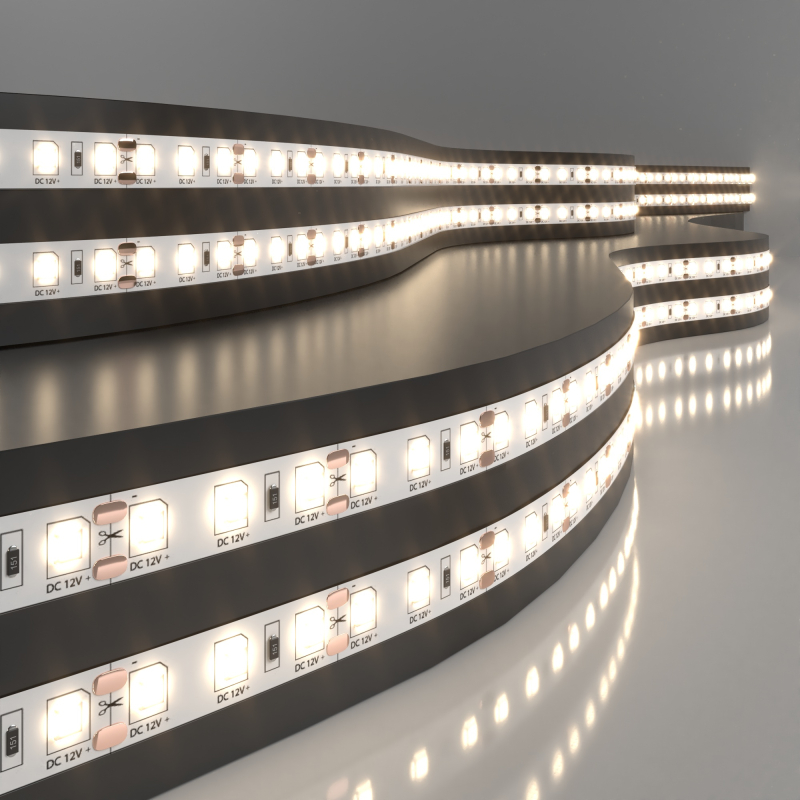 Светодиодная лента Elektrostandard 12V 9,6W 120Led 2835 IP20 теплый белый, 5м 4690389154829 a050539
