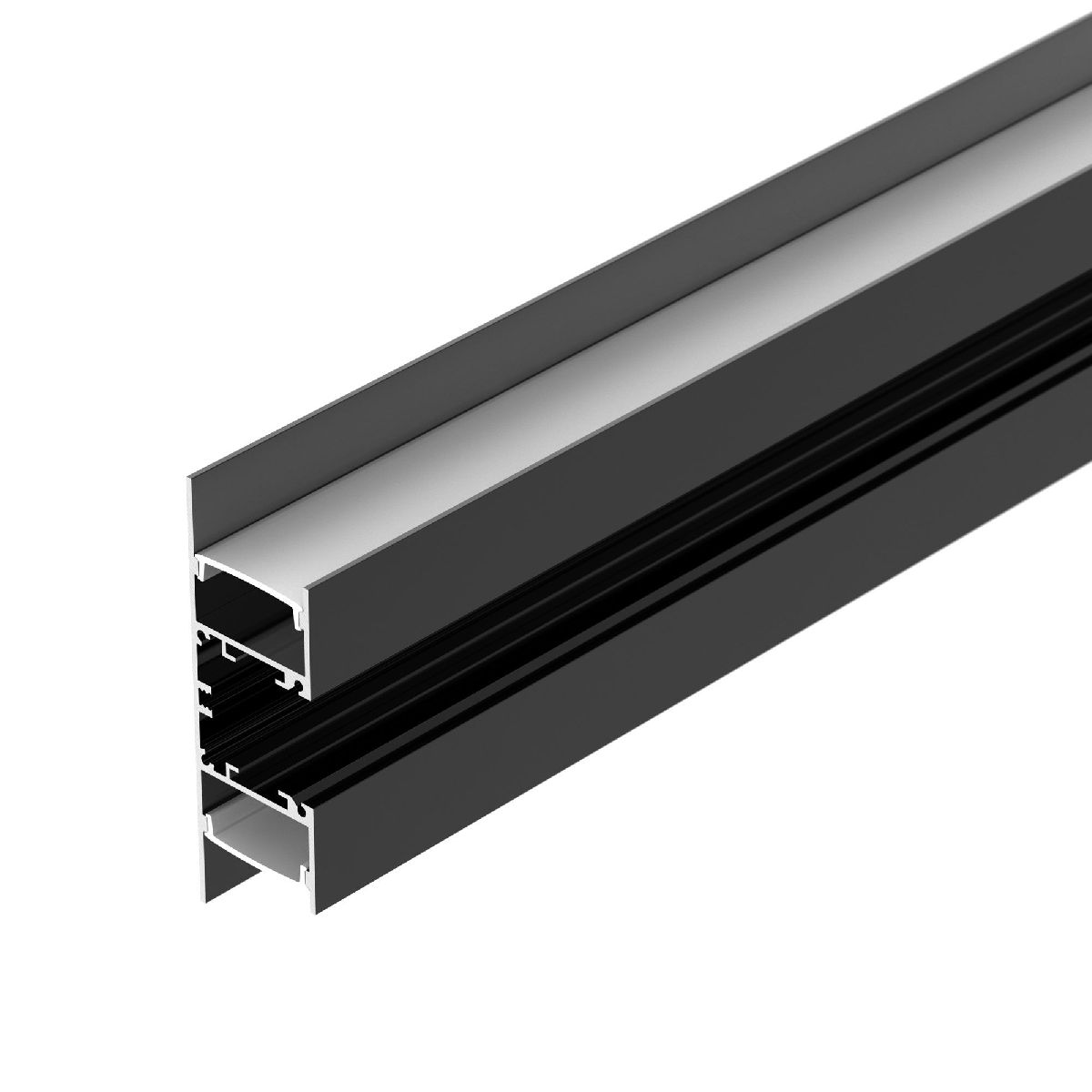 Алюминиевый профиль Arlight WALL-2575-DUAL-2000 ANOD BLACK 052332 Алюминиевый профиль Arlight WALL-2575-DUAL-2000 ANOD BLACK 052332