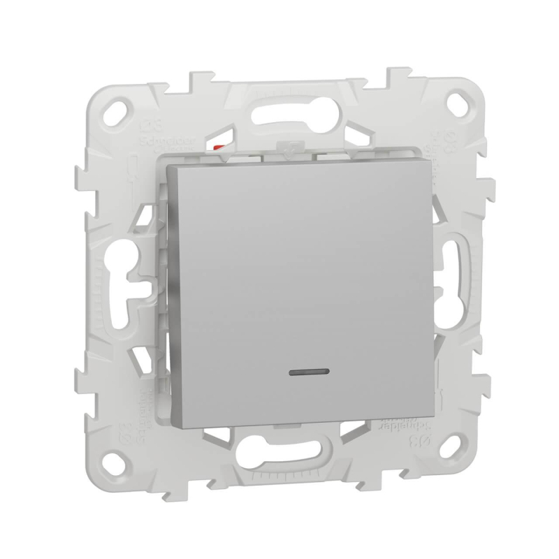 Переключатель одноклавишный перекрестный с подсветкой Schneider Electric Unica New NU520530N