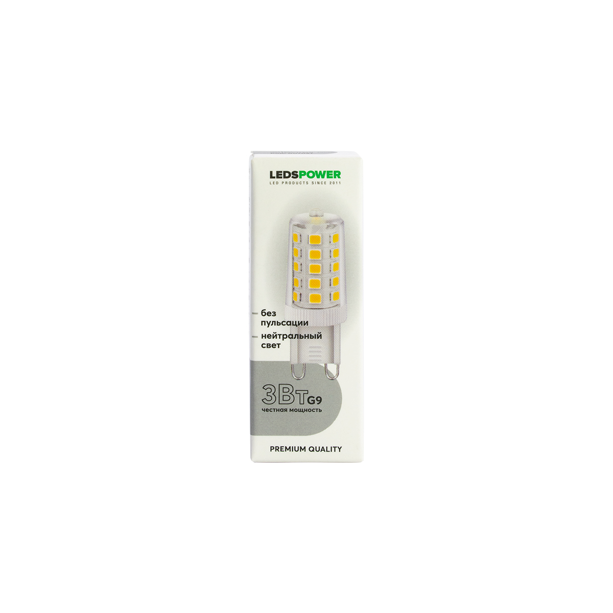Светодиодная лампа LEDS POWER G9 3Вт 4000К 007021