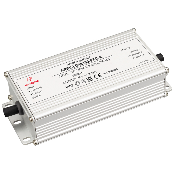 Блок питания Arlight ARPV-LG48100-PFC-A 48V 2.12A 100W IP67 030035 Блок питания Arlight ARPV-LG48100-PFC-A 48V 2.12A 100W IP67 030035