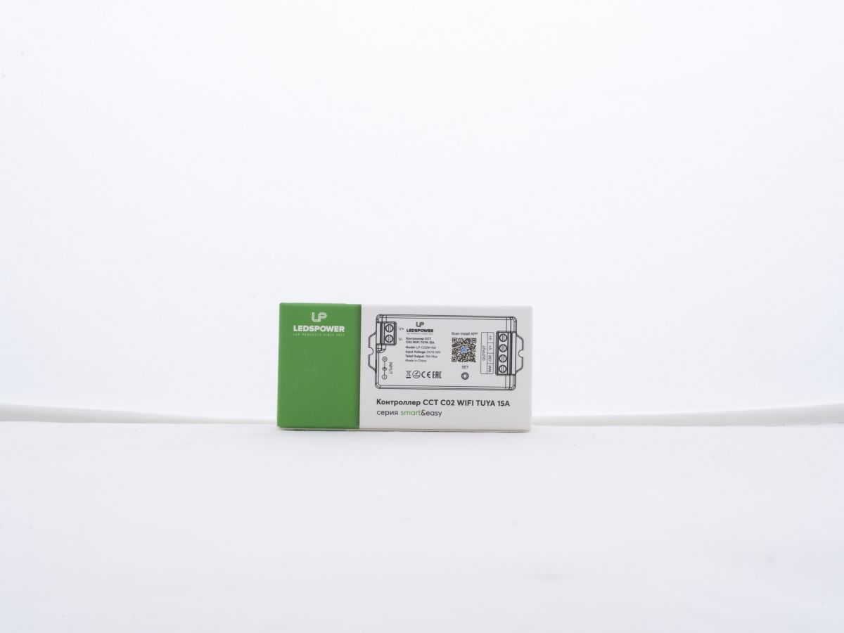 Контроллер LEDS POWER CCT C02 WIFI TUYA 15А 006437