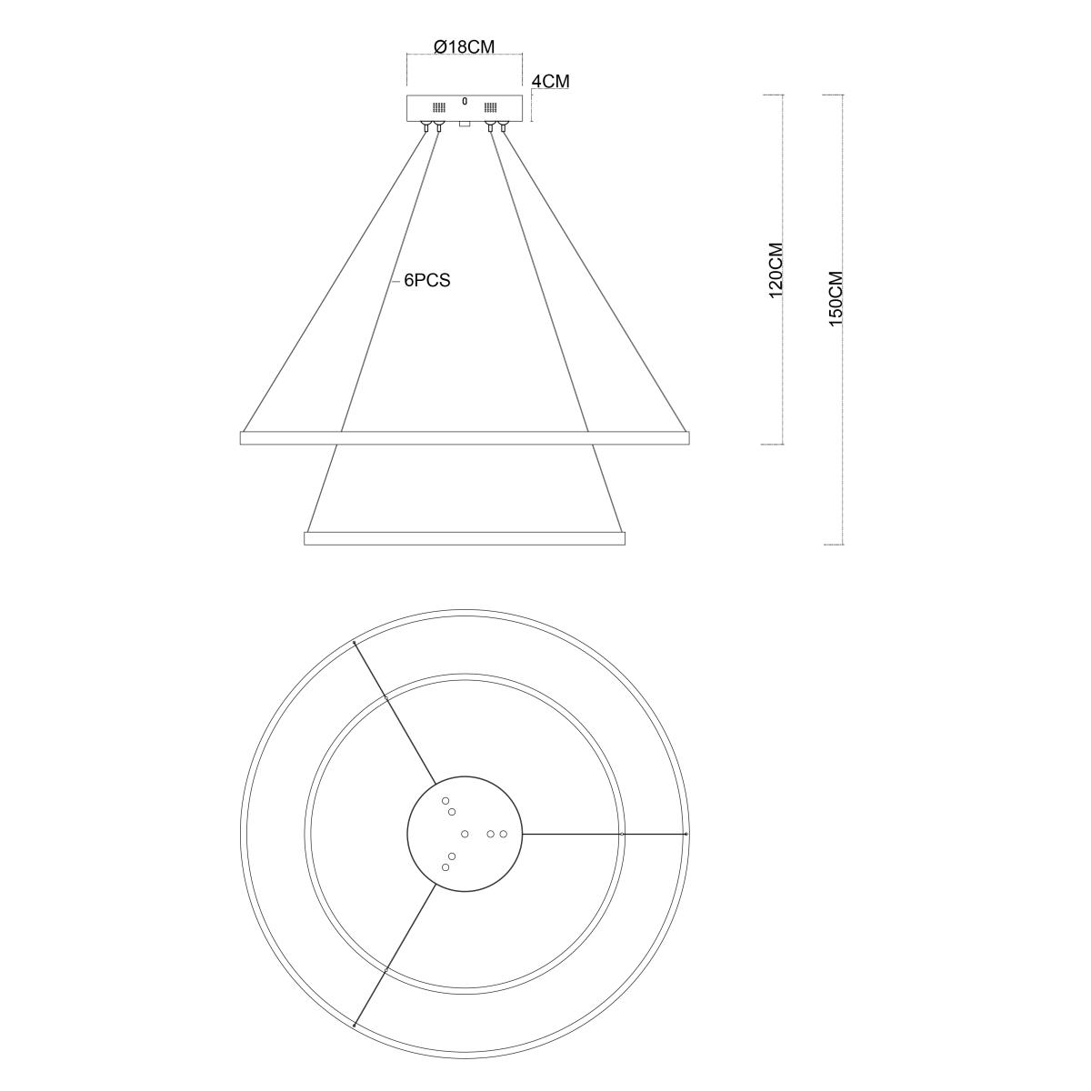 Потолочная чаша Favourite Canopy 4591-180-6BR