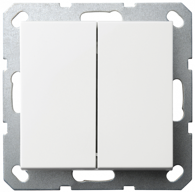 Перекрестный выключатель 2х клавишный Jasmart G3014W