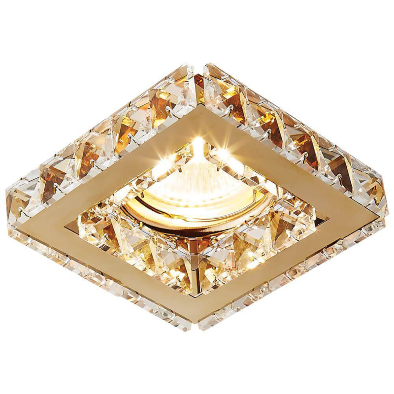 Встраиваемый светильник Ambrella Light Crystal K110 CL/G Встраиваемый светильник Ambrella Light Crystal K110 CL/G