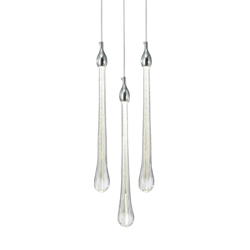 Подвесной светильник Delight Collection Teardrop OM801670-3-CH Подвесной светильник Delight Collection Teardrop OM801670-3-CH