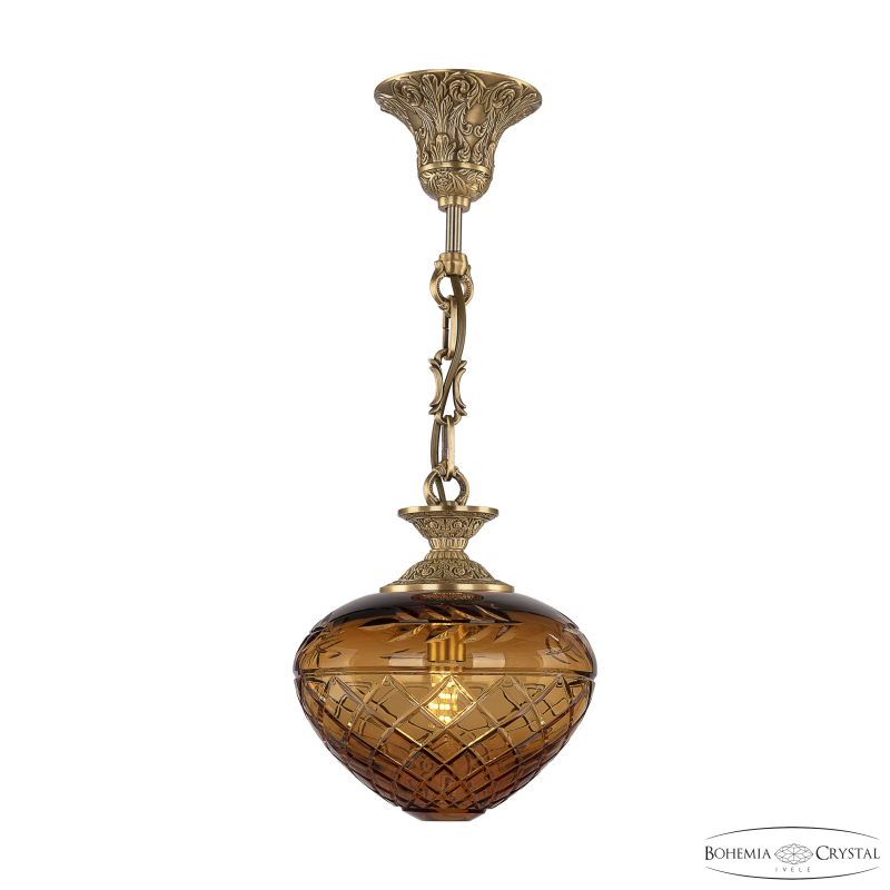 Подвесной светильник Bohemia Ivele Crystal 7003P/18 FP Amber/H-1B