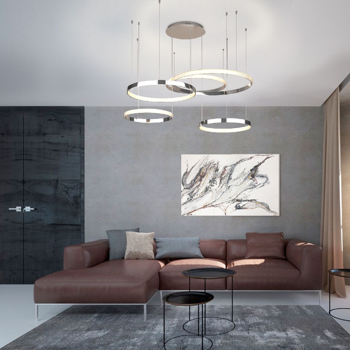 Подвесная люстра Eurosvet Posh 90175/5 хром a045416 Подвесная люстра Eurosvet Posh 90175/5 хром a045416