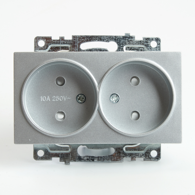 Розетка 1-местная б/з с защитной шторкой Stekker Катрин 39583 Розетка 1-местная б/з с защитной шторкой Stekker Катрин 39583