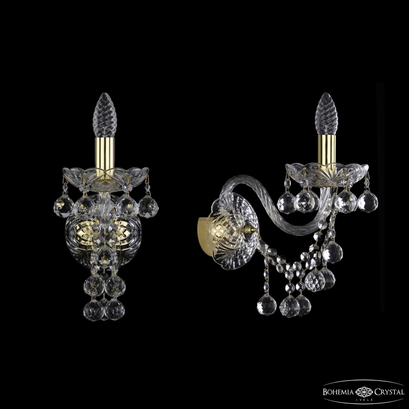 Бра Bohemia Ivele Crystal 1409B/1/195/XL G Бра Bohemia Ivele Crystal 1409B/1/195/XL G