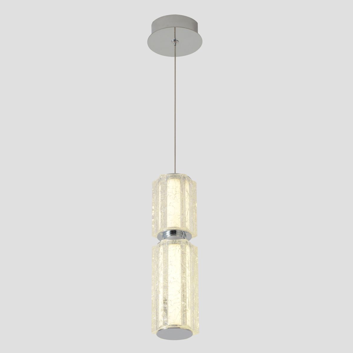 Подвесной светильник Crystal Lux ANTIQUE SP23W LED CHROME Подвесной светильник Crystal Lux ANTIQUE SP23W LED CHROME