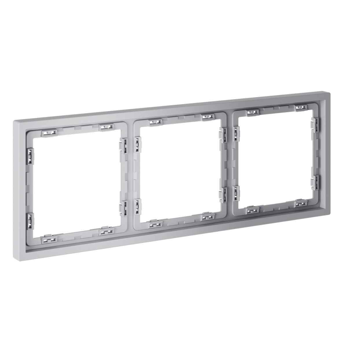 Рамка пластиковая Voltum S70 на 3 поста, (серый) VLS100316