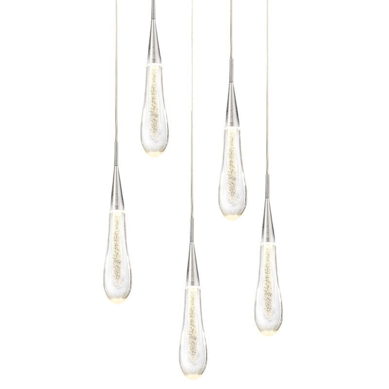 Подвесной светильник Delight Collection Pour P98036-5 silver Подвесной светильник Delight Collection Pour P98036-5 silver