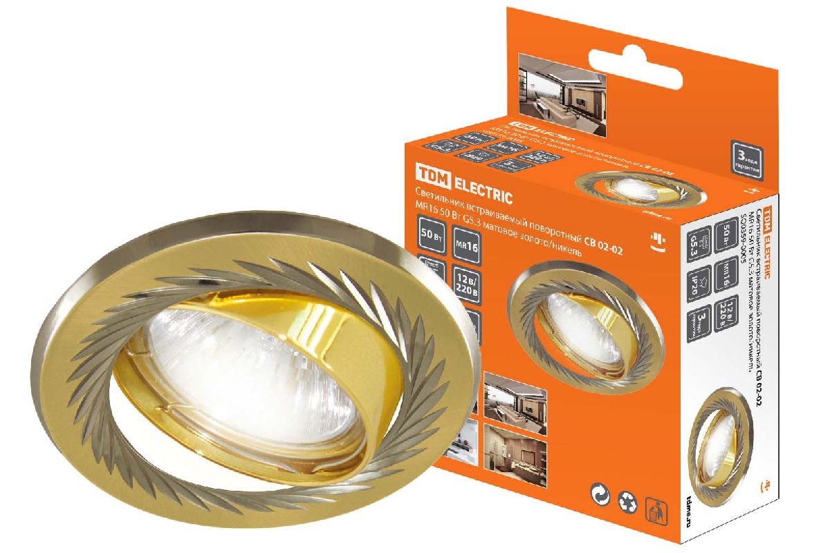 Встраиваемый светильник TDM Electric СВ 02-02 SQ0359-0005 Встраиваемый светильник TDM Electric СВ 02-02 SQ0359-0005