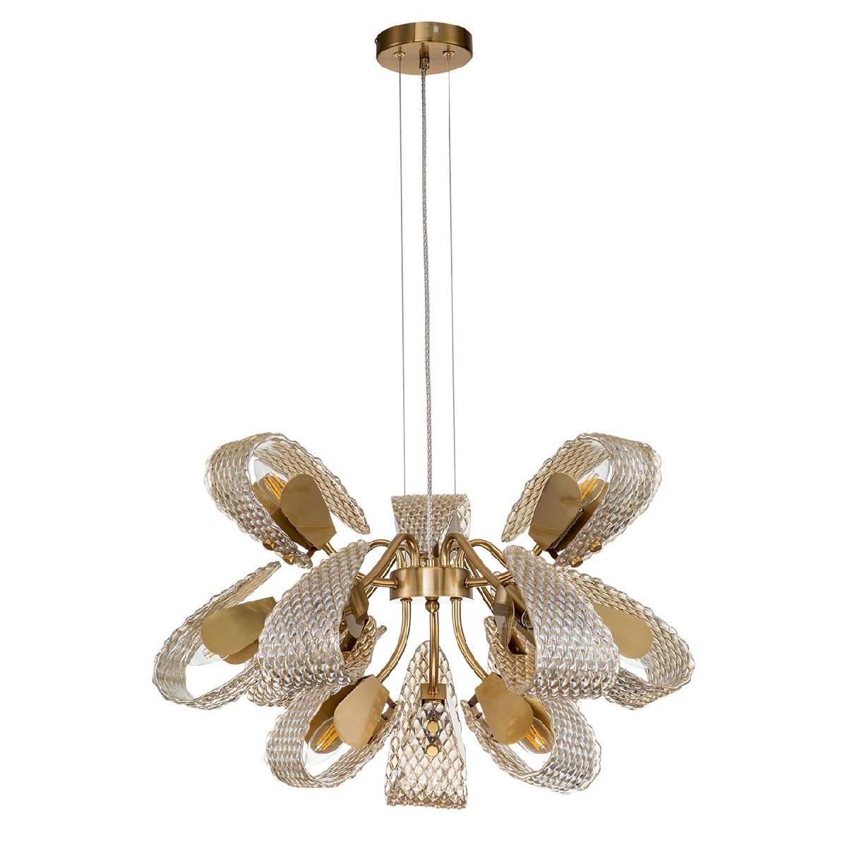 Подвесная люстра Indigo Fless 11033/12P Amber V000344