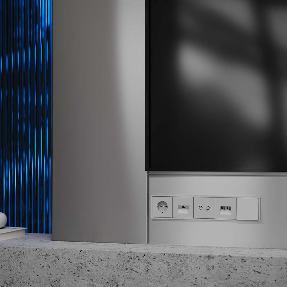 Вывод кабеля Voltum S70, (серый) VLS080216