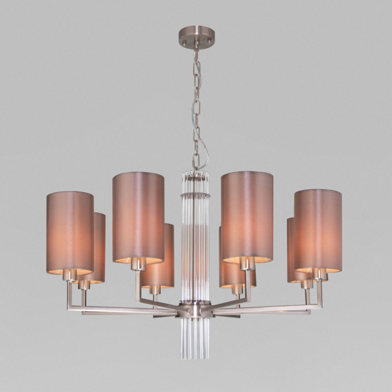 Подвесная люстра Eurosvet Soffio 60134/8 никель Подвесная люстра Eurosvet Soffio 60134/8 никель