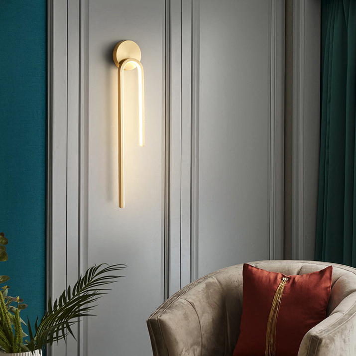 Настенный светильник Imperiumloft Wiki Wall Brass 227112-23