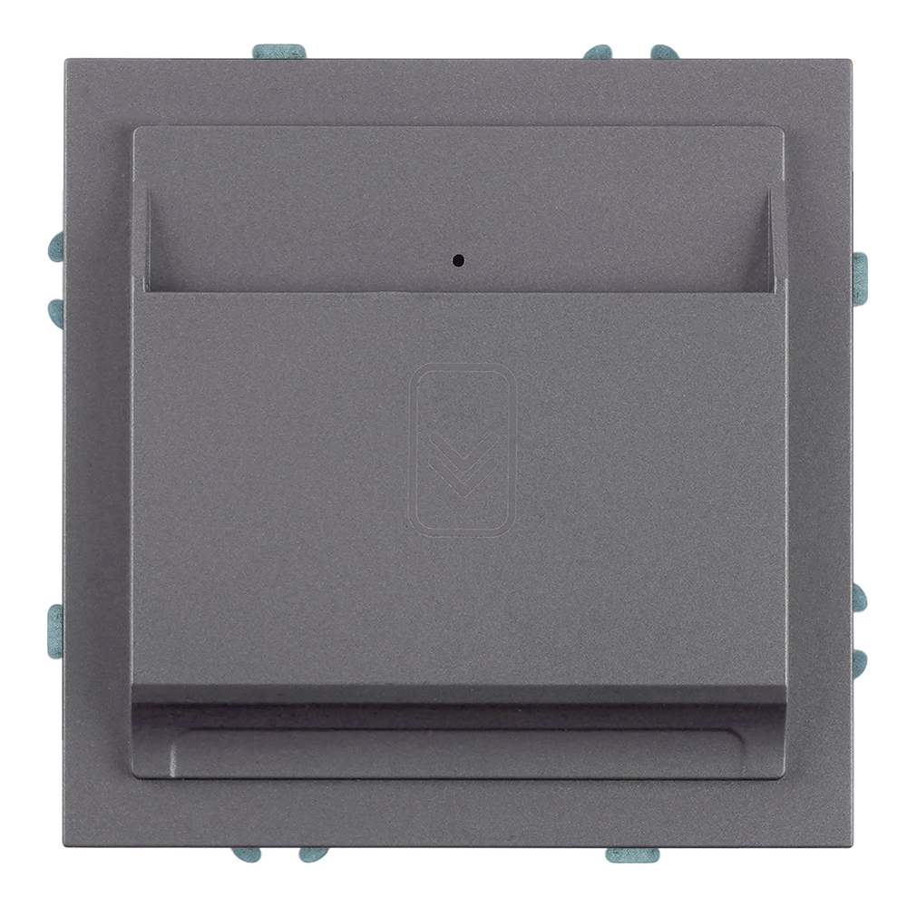 Выключатель карточный Stekker Эмили RSW40-5114-10 платиново-серый, soft touch 50699