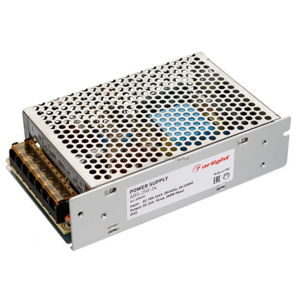 Блок питания Arlight ARS-250-24 (24V, 10.4A, 250W) 025403 Блок питания Arlight ARS-250-24 (24V, 10.4A, 250W) 025403