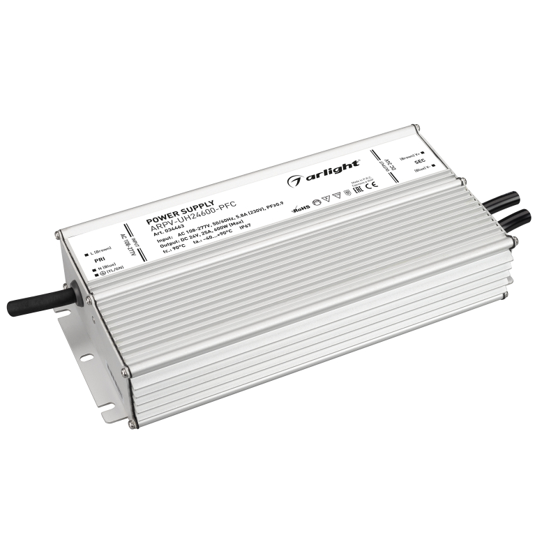 Блок питания Arlight ARPV-UH24600-PFC (24V, 25A, 600W) 034463 Блок питания Arlight ARPV-UH24600-PFC (24V, 25A, 600W) 034463