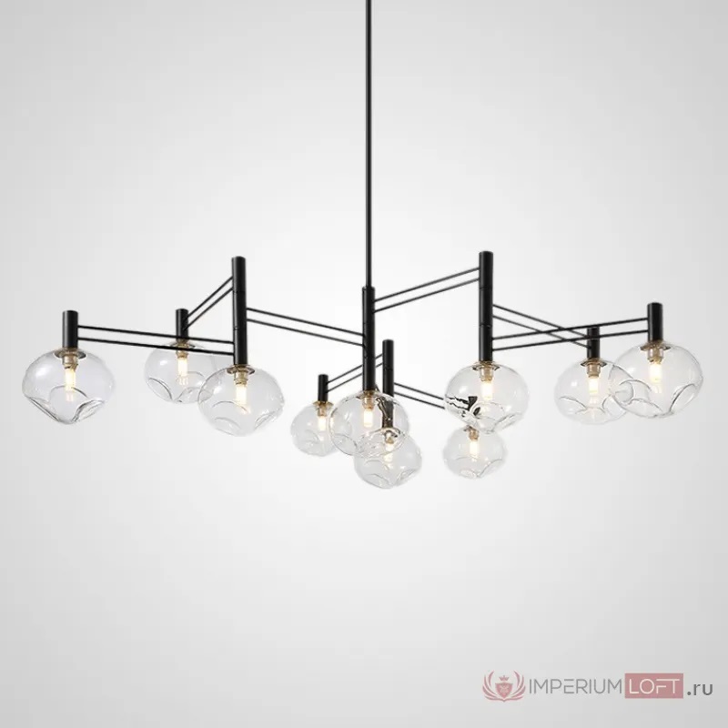 Люстра на штанге  ImperiumLoft Temper L10 Black 229048-26 Люстра на штанге  ImperiumLoft Temper L10 Black 229048-26