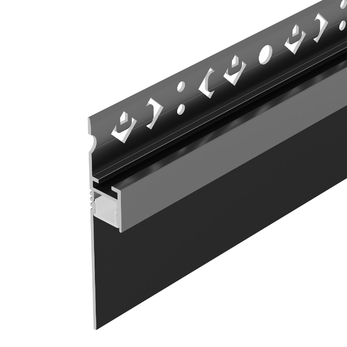 Алюминиевый профиль Arlight ARH-PLINTUS-50-FANTOM-3000 BLACK 052699 Алюминиевый профиль Arlight ARH-PLINTUS-50-FANTOM-3000 BLACK 052699
