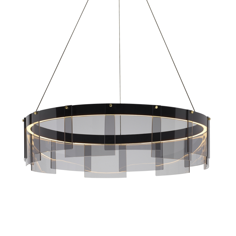 Подвесная люстра Delight Collection Stratos D8825P/M black/smoky Подвесная люстра Delight Collection Stratos D8825P/M black/smoky