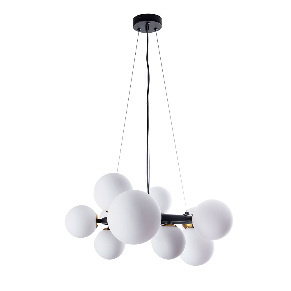 Подвесная люстра Arte Lamp Gemini A2243SP-10BK Подвесная люстра Arte Lamp Gemini A2243SP-10BK