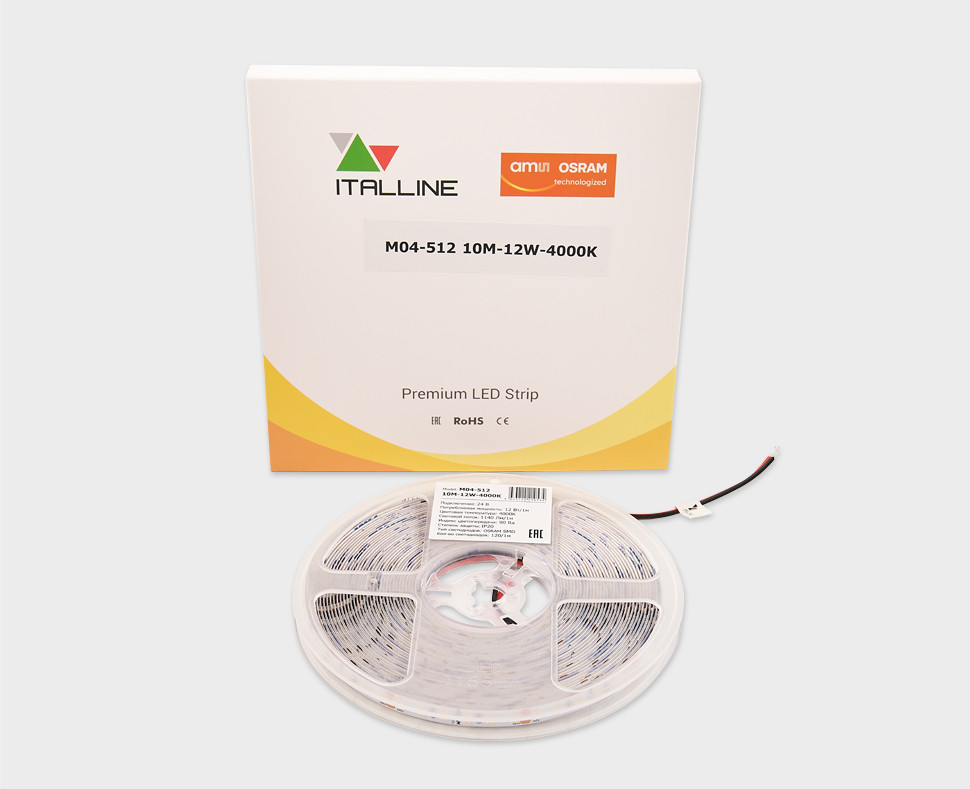 Светодиодная лента Italline M04-512 10M-12W-4000K Светодиодная лента Italline M04-512 10M-12W-4000K
