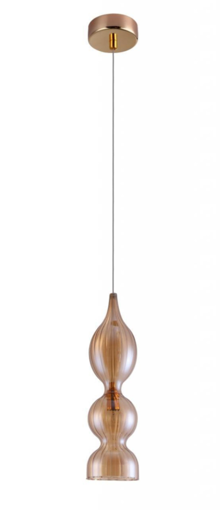 Подвесной светильник Crystal Lux Iris SP1 B Amber Подвесной светильник Crystal Lux Iris SP1 B Amber