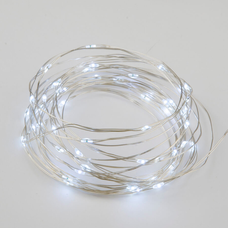 Светодиодная гирлянда Uniel Роса (UL-00007184) белый ULD-S0500-050/SCB/2AA White IP20 Dew