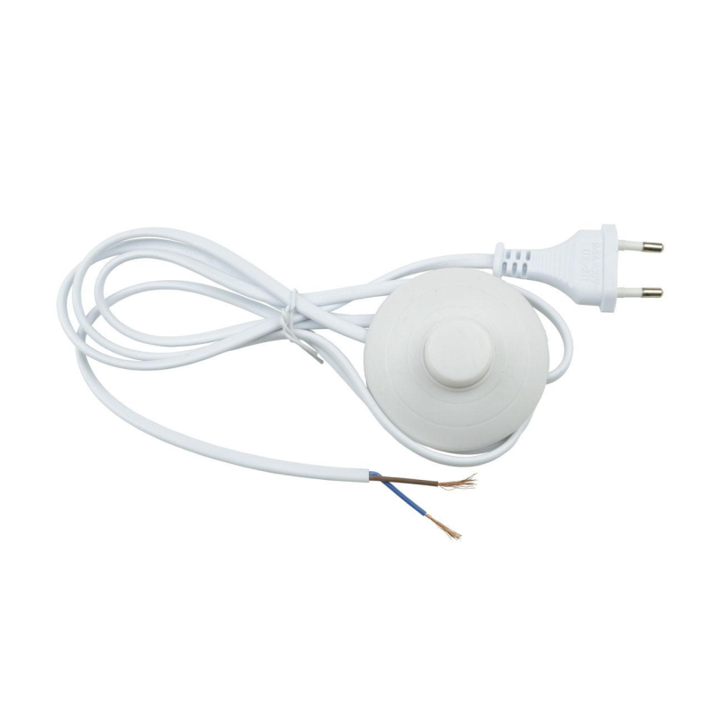 Шнур сетевой с вилкой и выключателем (UL-00004434) Uniel UCX-C20/02A-170 White