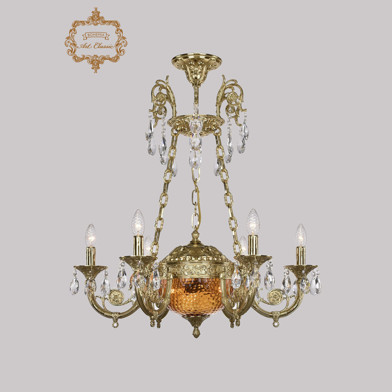 Подвесная люстра Art Classic 31.44.6.KR175SP.250IT.G.Sp.Amber.1C